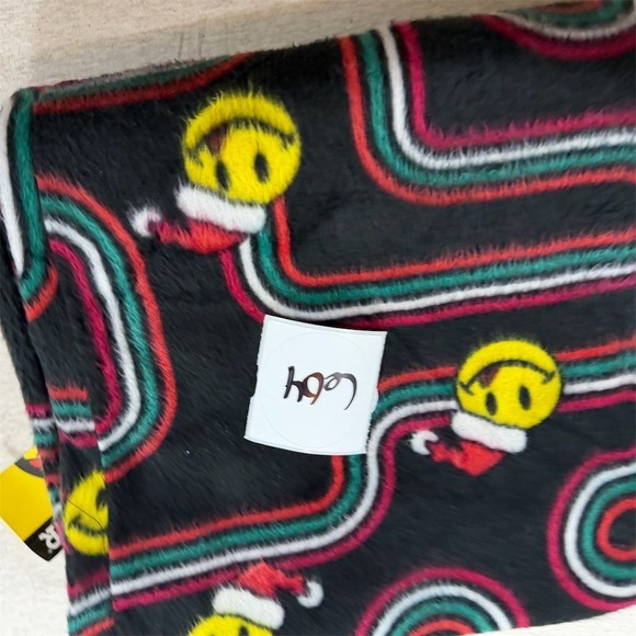 Joe Boxer Pajama Pants Mens XL Black Smiley Santa Christmas Drawstring - Picture 8 of 9